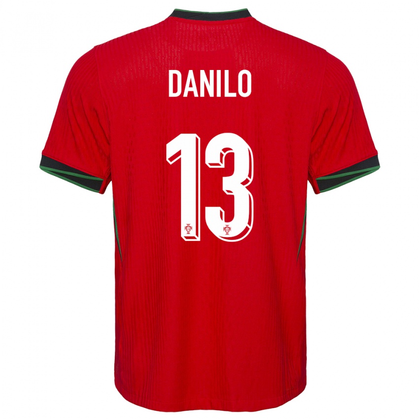 Herren Portugal Danilo Pereira #13 Rot Heimtrikot Trikot 24-26 T-Shirt Belgien