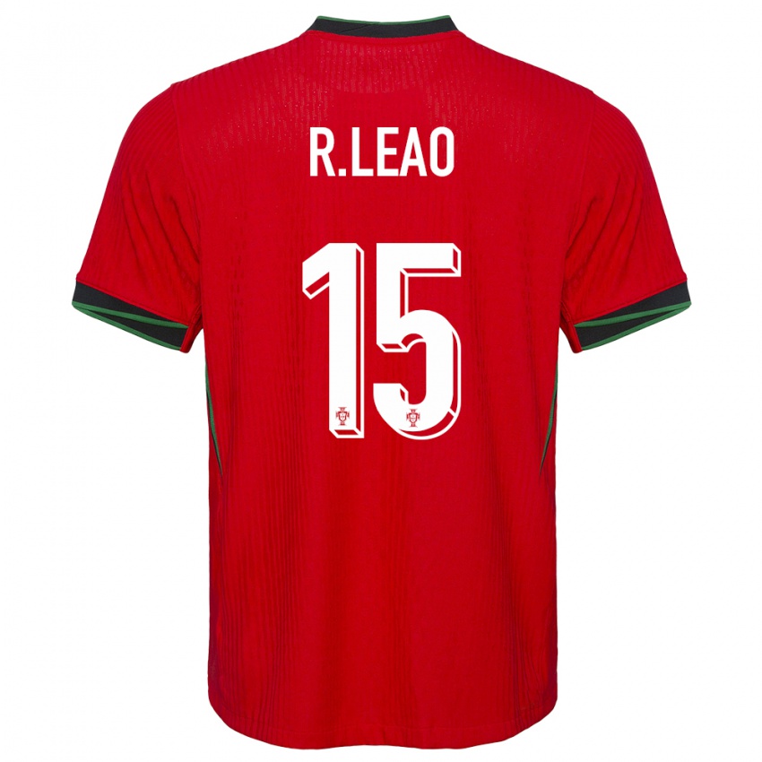 Herren Portugal Rafael Leao #15 Rot Heimtrikot Trikot 24-26 T-Shirt Belgien