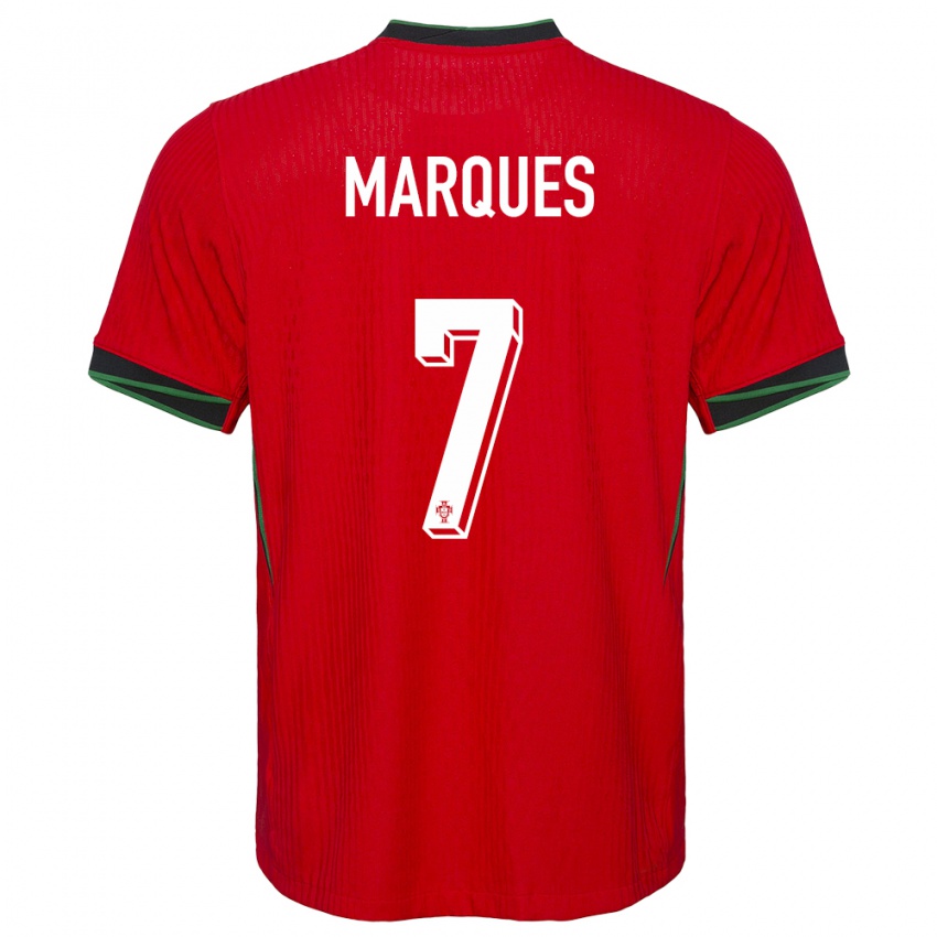 Herren Portugal Vanessa Marques #7 Rot Heimtrikot Trikot 24-26 T-Shirt Belgien