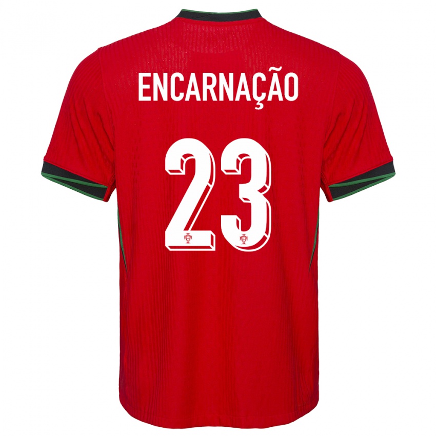 Herren Portugal Telma Encarnacao #23 Rot Heimtrikot Trikot 24-26 T-Shirt Belgien