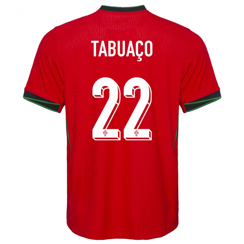 Heren Portugal Goncalo Tabuaco #22 Rood Thuisshirt Thuistenue 24-26 T-Shirt België