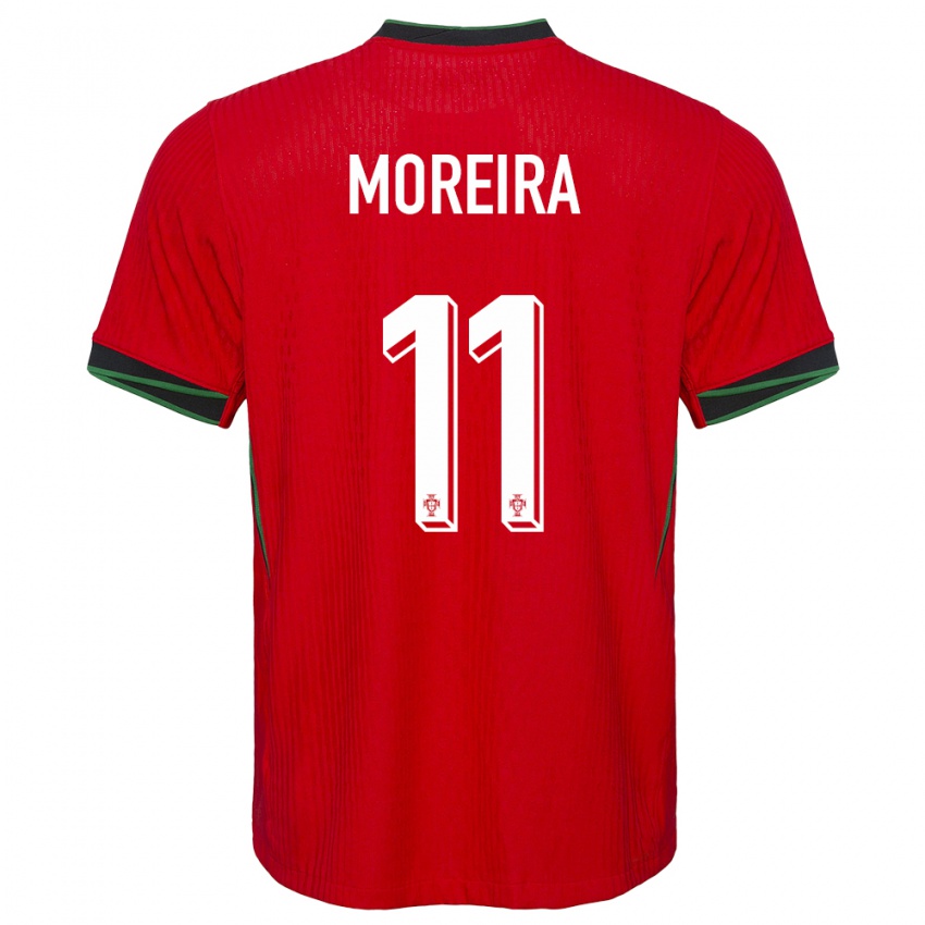 Herren Portugal Diego Moreira #11 Rot Heimtrikot Trikot 24-26 T-Shirt Belgien