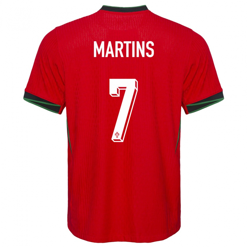 Heren Portugal Gil Martins #7 Rood Thuisshirt Thuistenue 24-26 T-Shirt België
