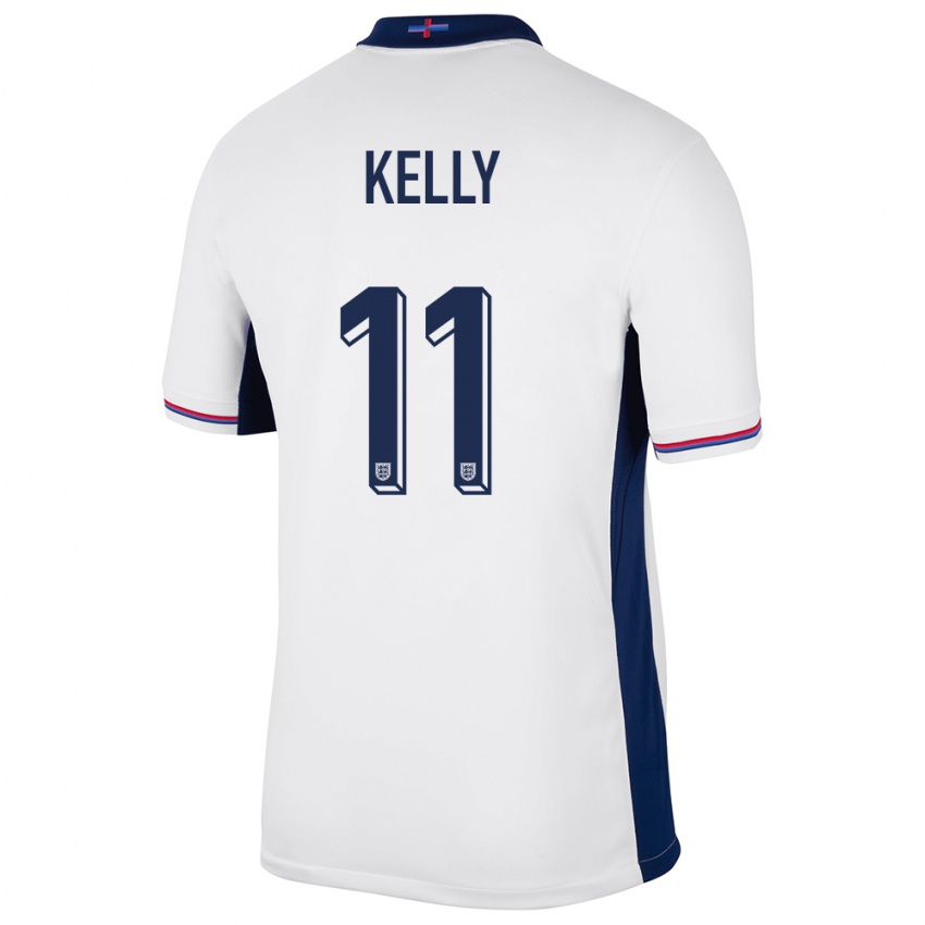 Herren England Chloe Kelly #11 Weiß Heimtrikot Trikot 24-26 T-Shirt Belgien