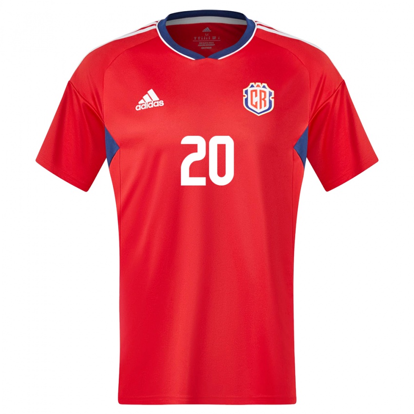 Herren Costa Rica Fabiola Villalobos #20 Rot Heimtrikot Trikot 24-26 T-Shirt Belgien