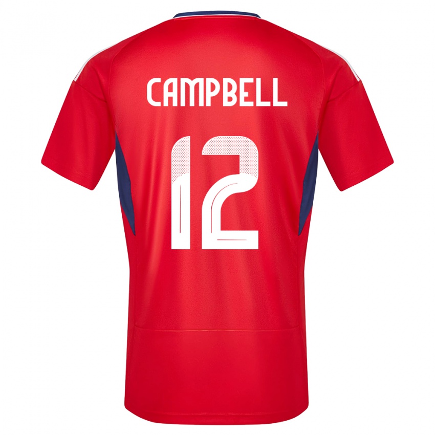 Heren Costa Rica Joel Campbell #12 Rood Thuisshirt Thuistenue 24-26 T-Shirt België