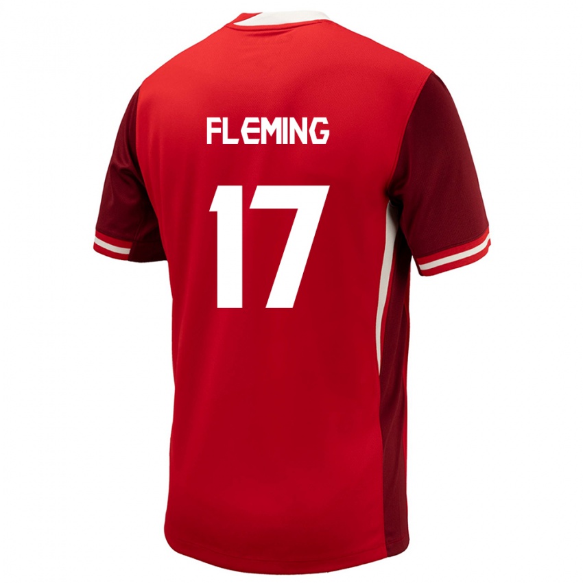 Herren Kanada Jessie Fleming #17 Rot Heimtrikot Trikot 24-26 T-Shirt Belgien