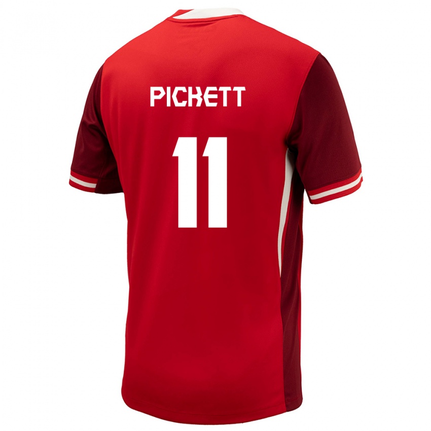 Herren Kanada Victoria Pickett #11 Rot Heimtrikot Trikot 24-26 T-Shirt Belgien