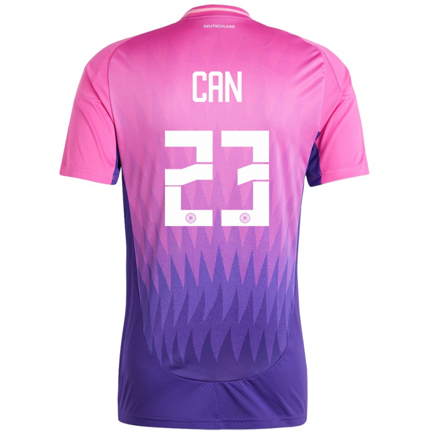 Herren Deutschland Emre Can #23 Pink Lila Auswärtstrikot Trikot 24-26 T-Shirt Belgien