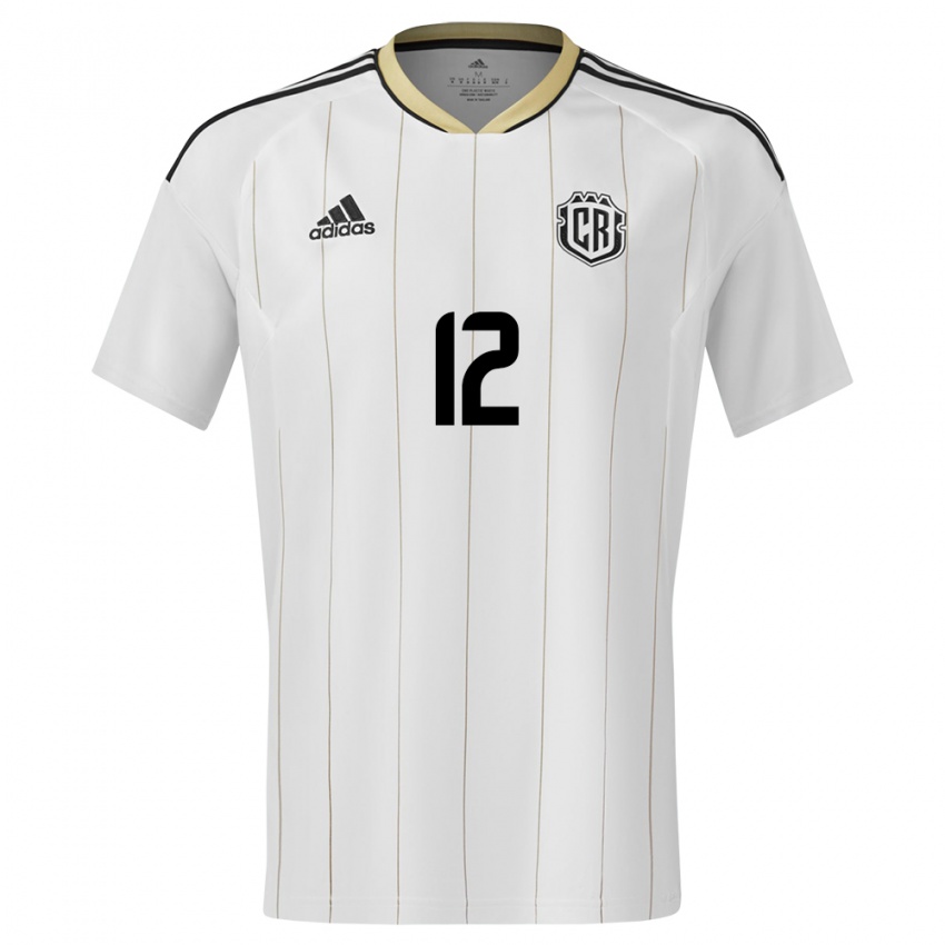 Herren Costa Rica Lixy Rodriguez #12 Weiß Auswärtstrikot Trikot 24-26 T-Shirt Belgien