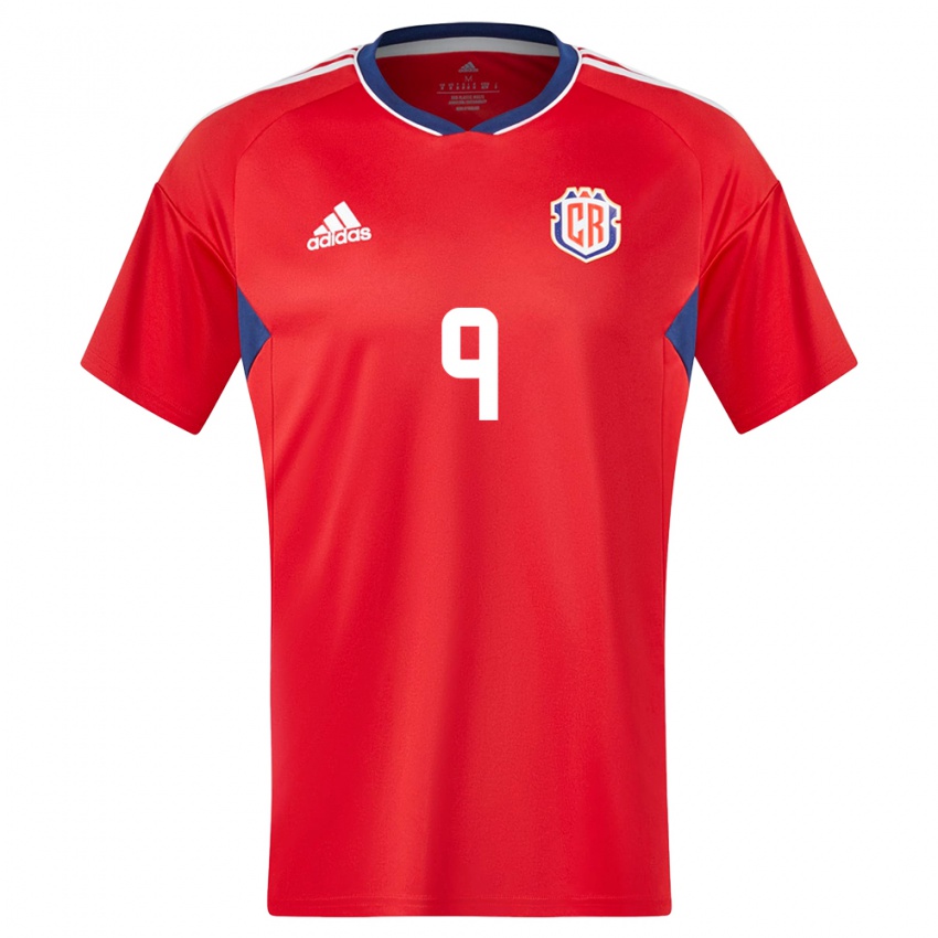 Damen Costa Rica Doryan Rodriguez #9 Rot Heimtrikot Trikot 24-26 T-Shirt Belgien