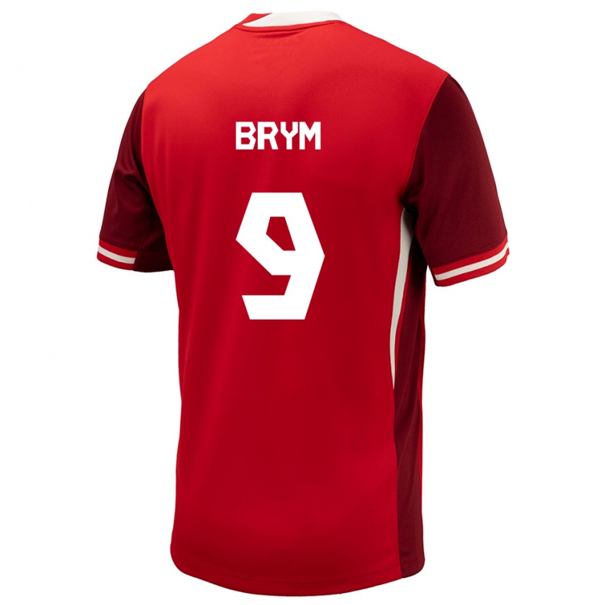 Damen Kanada Charles Andreas Brym #9 Rot Heimtrikot Trikot 24-26 T-Shirt Belgien