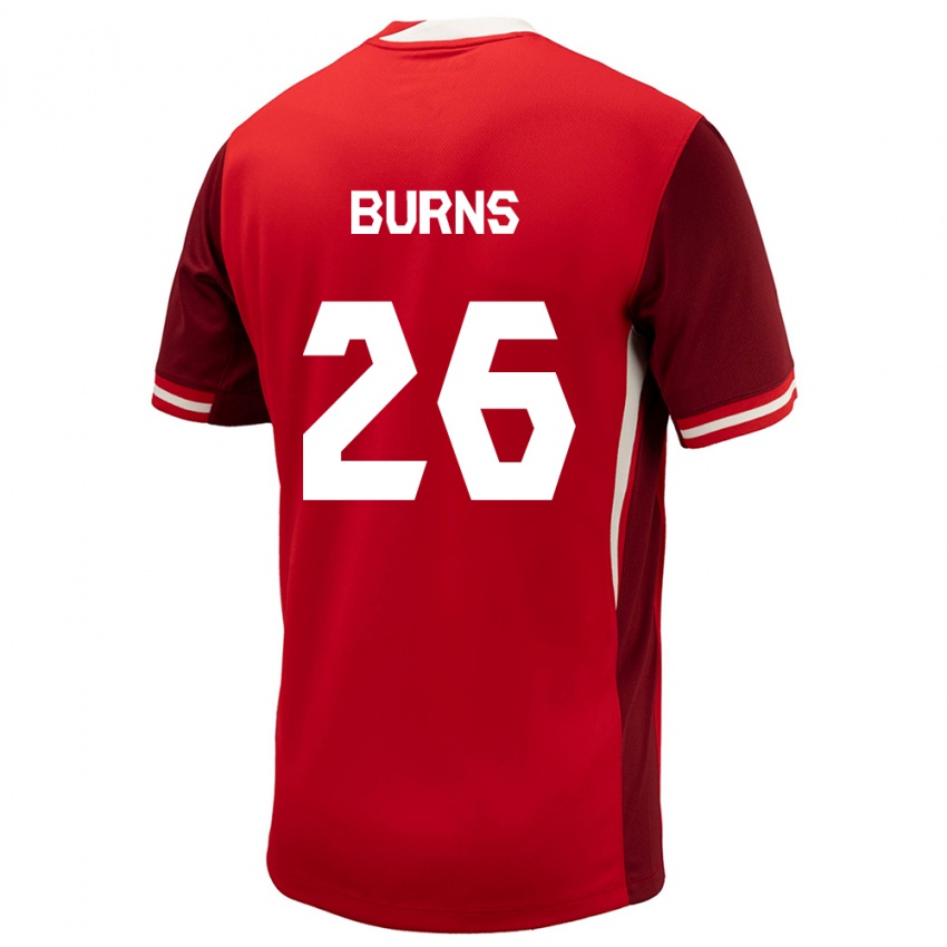 Damen Kanada Zoe Burns #26 Rot Heimtrikot Trikot 24-26 T-Shirt Belgien