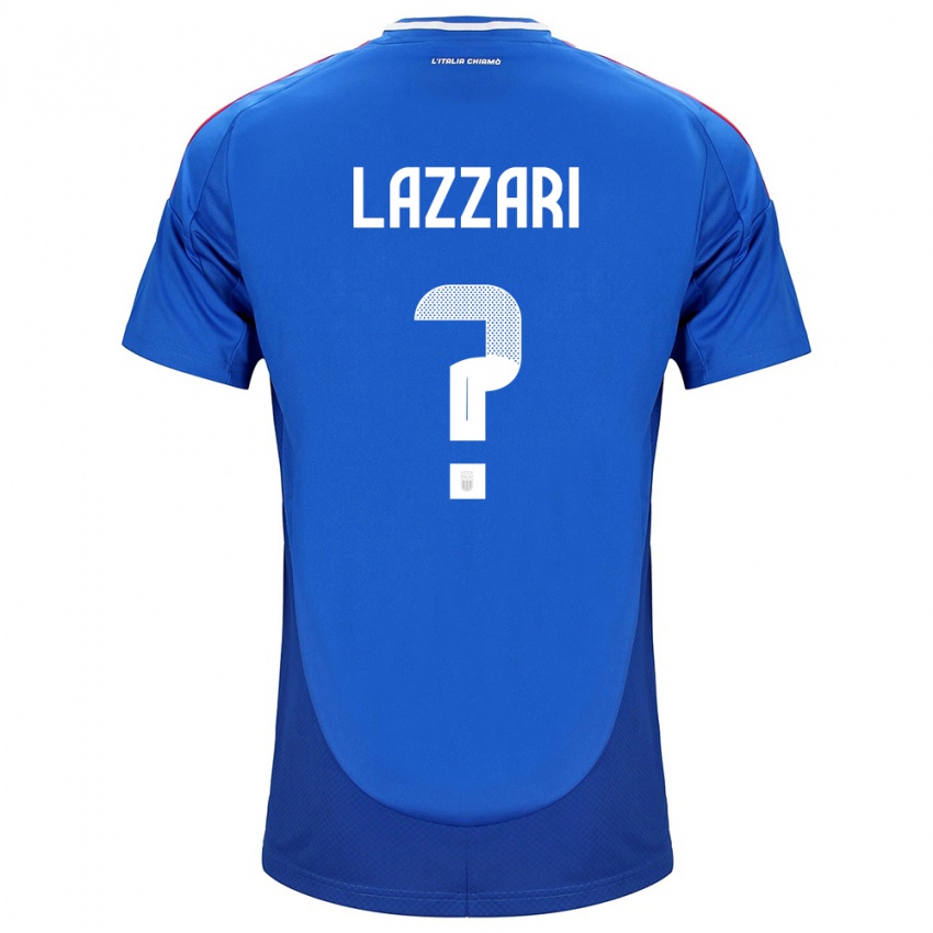 Damen Italien Manuel Lazzari #0 Blau Heimtrikot Trikot 24-26 T-Shirt Belgien