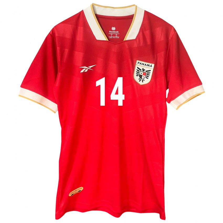 Damen Panama Carmen Montenegro #14 Rot Heimtrikot Trikot 24-26 T-Shirt Belgien