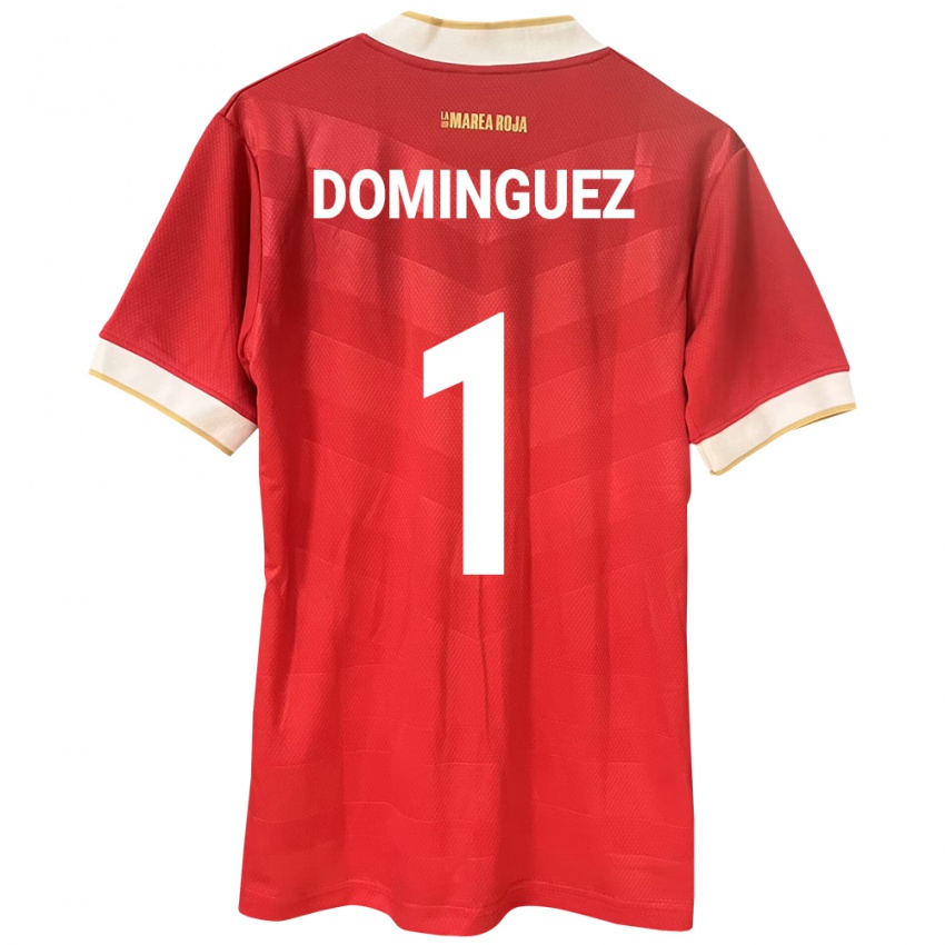 Damen Panama Valeska Domínguez #1 Rot Heimtrikot Trikot 24-26 T-Shirt Belgien