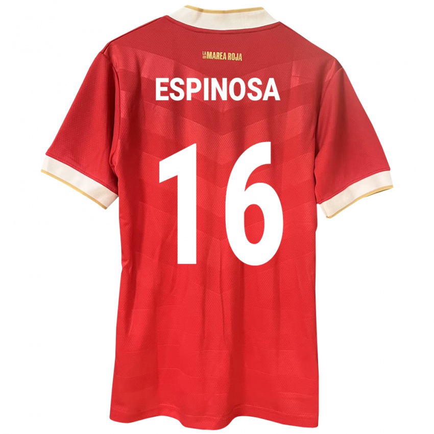 Damen Panama Rebeca Espinosa #16 Rot Heimtrikot Trikot 24-26 T-Shirt Belgien