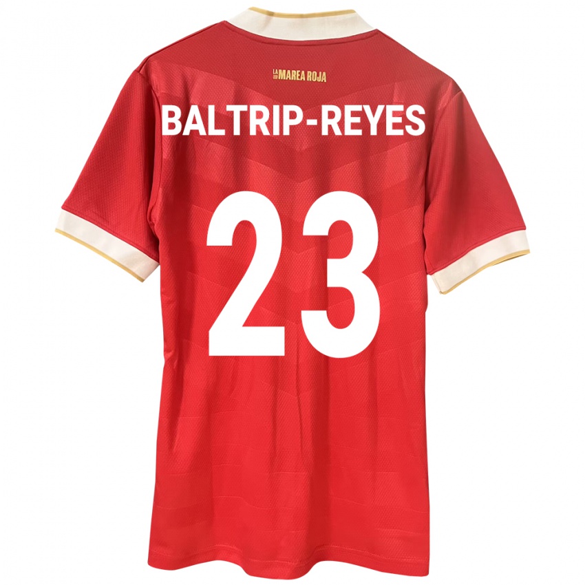 Femme Maillot Panama Carina Baltrip-Reyes #23 Rouge Tenues Domicile 24-26 T-Shirt Belgique