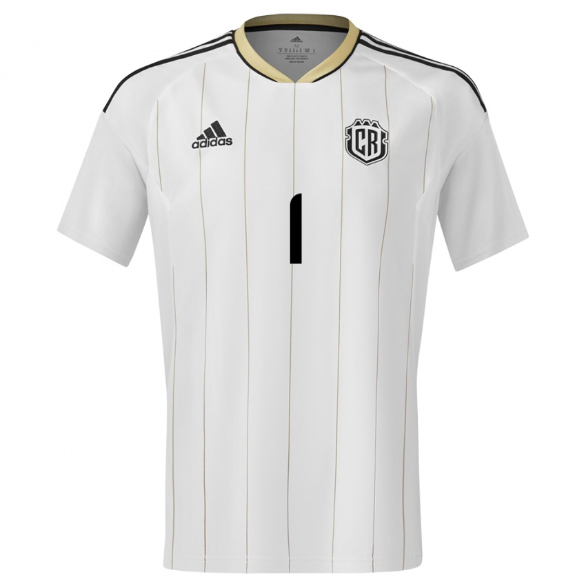 Damen Costa Rica Noelia Bermudez #1 Weiß Auswärtstrikot Trikot 24-26 T-Shirt Belgien