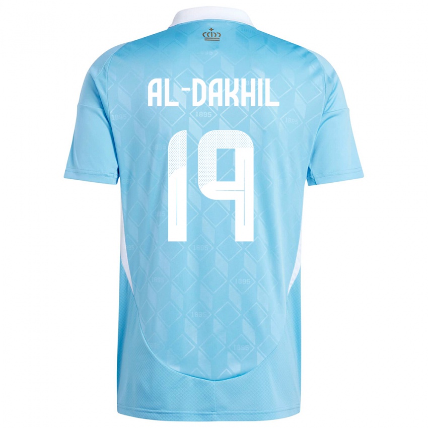 Damen Belgien Ameen Al Dakhil #19 Blau Auswärtstrikot Trikot 24-26 T-Shirt Belgien