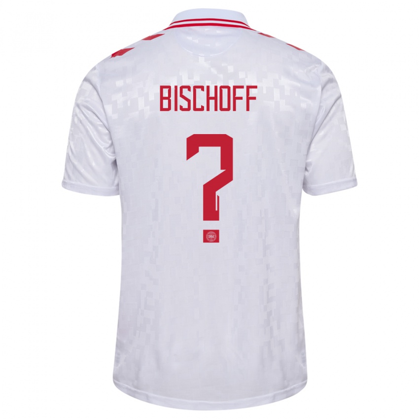 Damen Dänemark Clement Bischoff #0 Weiß Auswärtstrikot Trikot 24-26 T-Shirt Belgien