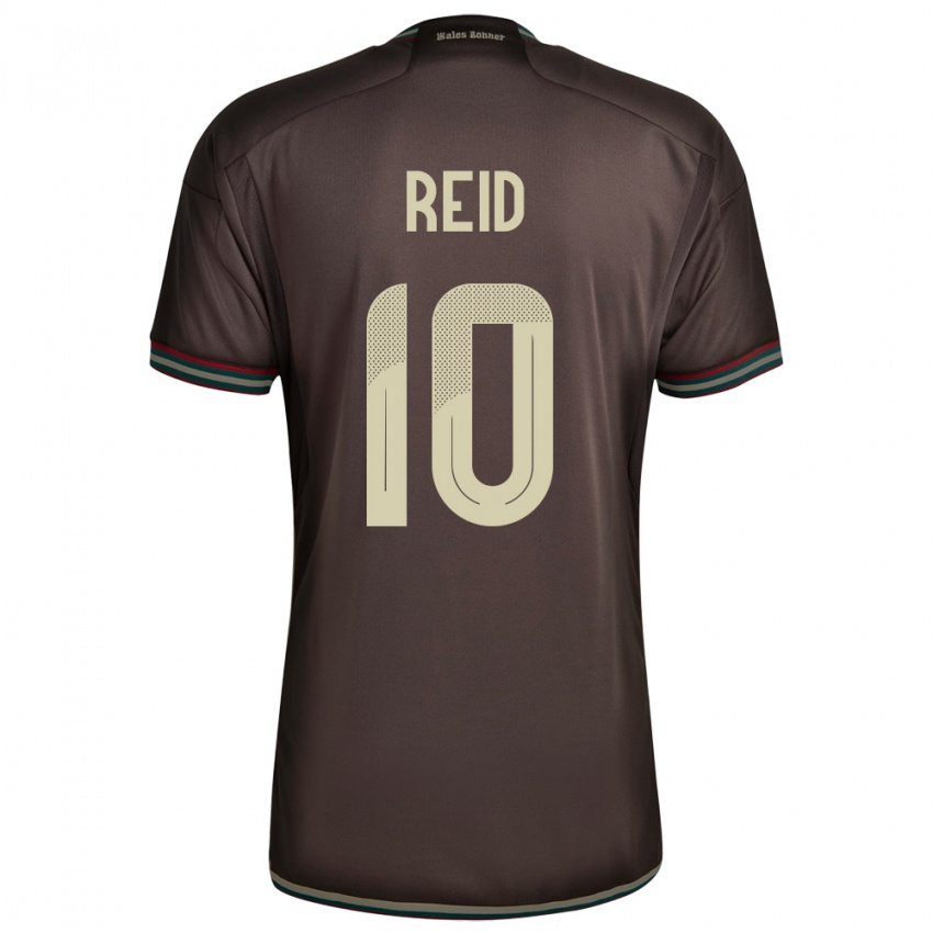 Damen Jamaika Bobby De Cordova-Reid #10 Nachtbraun Auswärtstrikot Trikot 24-26 T-Shirt Belgien