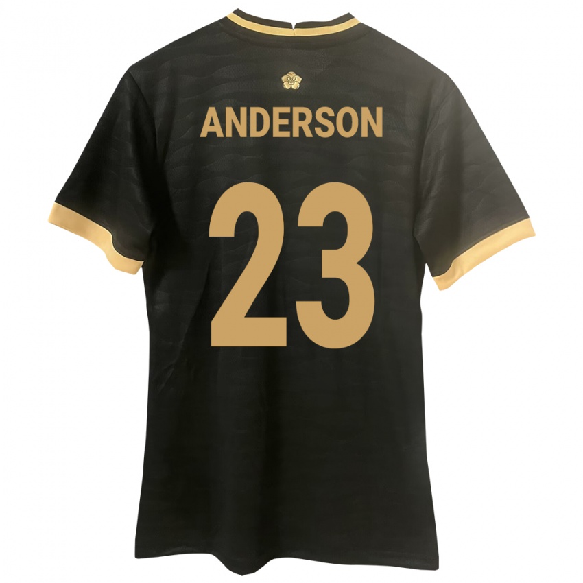 Damen Panama Iván Anderson #23 Schwarz Auswärtstrikot Trikot 24-26 T-Shirt Belgien