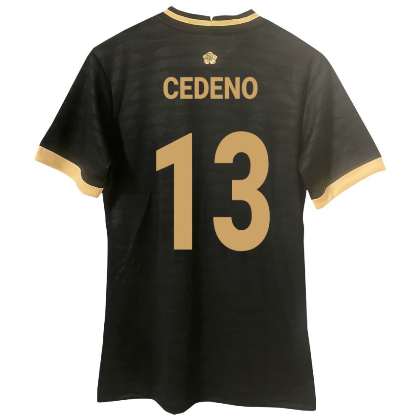 Dames Panama Edward Cedeño #13 Zwart Uitshirt Uittenue 24-26 T-Shirt België