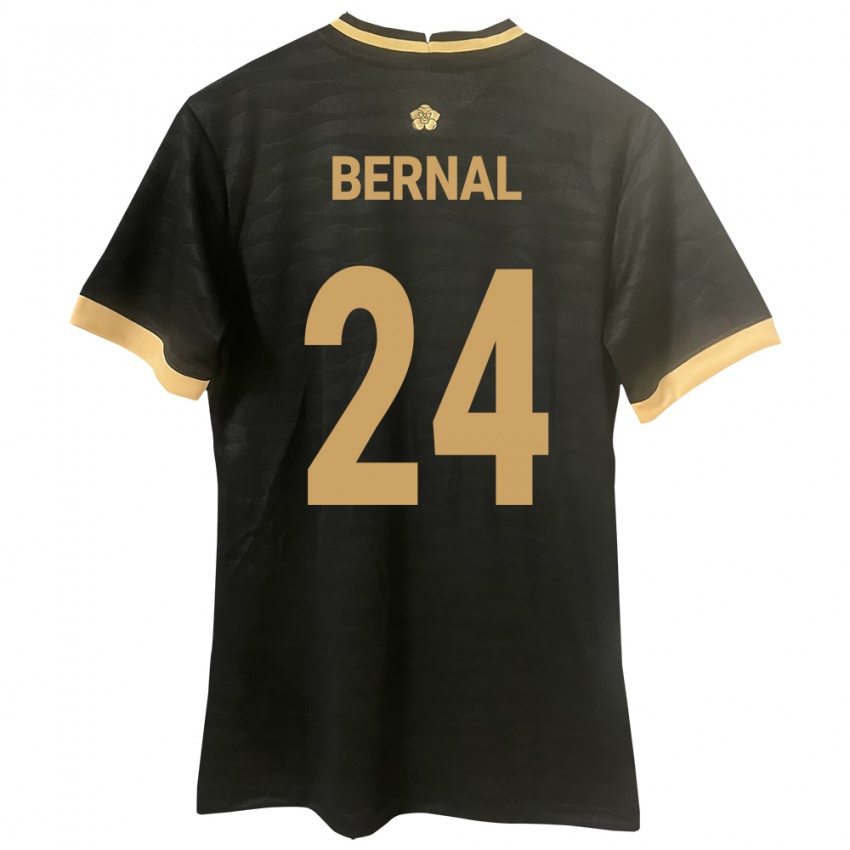 Femme Maillot Panama Kevin Bernal #24 Noir Tenues Extérieur 24-26 T-Shirt Belgique