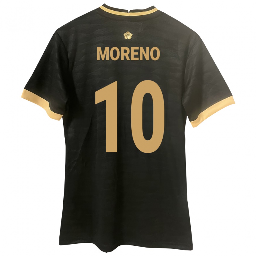 Damen Panama Éric Moreno #10 Schwarz Auswärtstrikot Trikot 24-26 T-Shirt Belgien