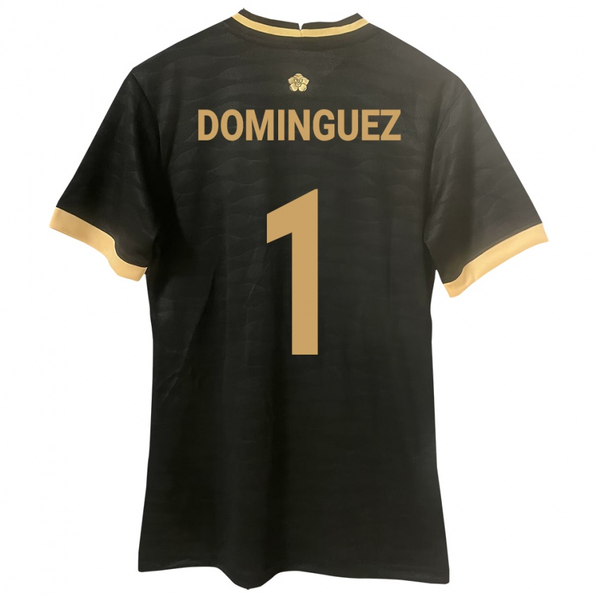 Damen Panama Valeska Domínguez #1 Schwarz Auswärtstrikot Trikot 24-26 T-Shirt Belgien