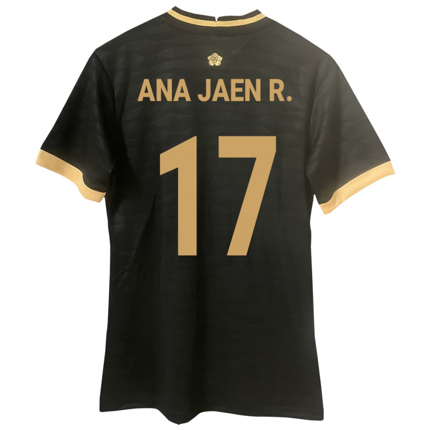 Femme Maillot Panama Ana Jaén Rodríguez #17 Noir Tenues Extérieur 24-26 T-Shirt Belgique