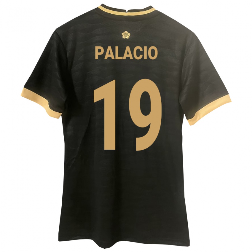Damen Panama Yarelis Palacio #19 Schwarz Auswärtstrikot Trikot 24-26 T-Shirt Belgien