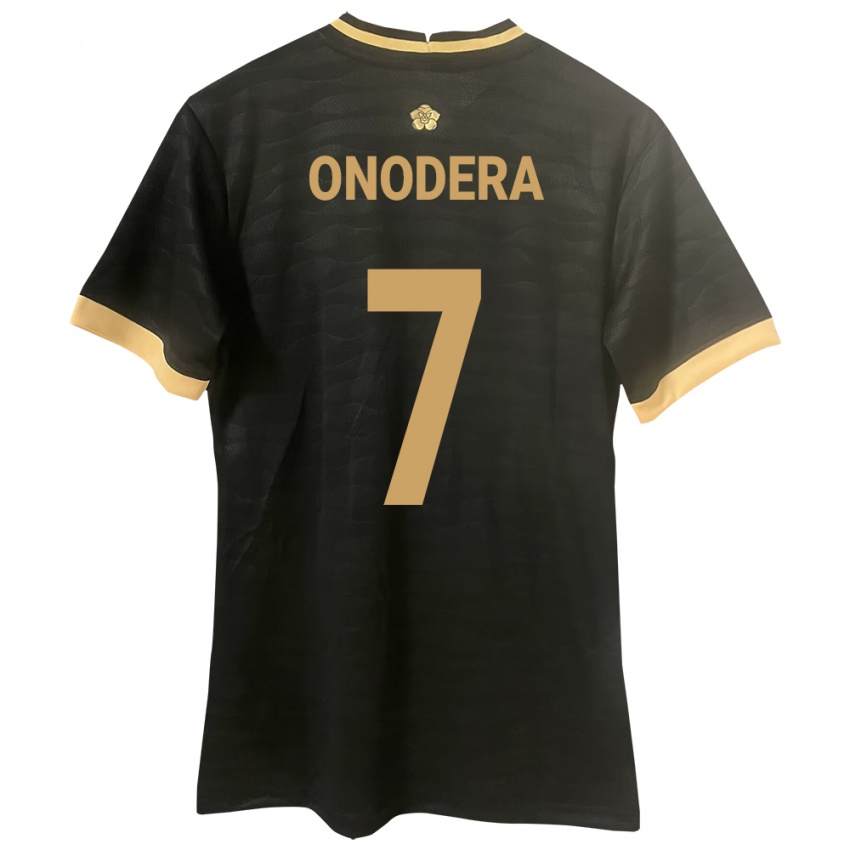 Damen Panama Alison Onodera #7 Schwarz Auswärtstrikot Trikot 24-26 T-Shirt Belgien