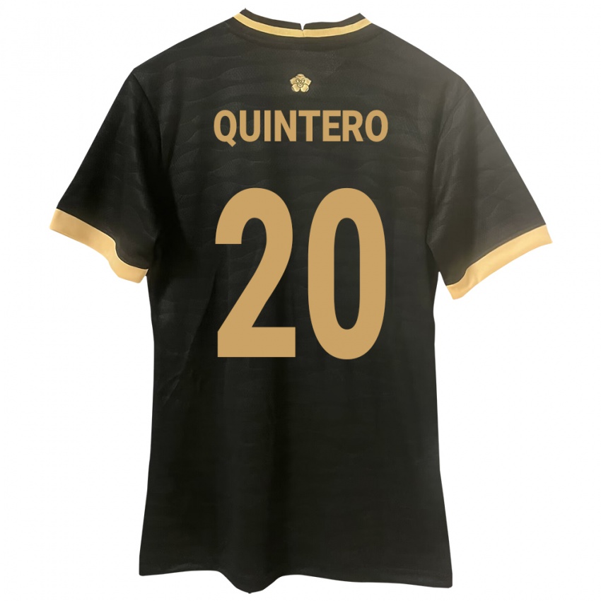 Dames Panama Aldrith Quintero #20 Zwart Uitshirt Uittenue 24-26 T-Shirt België
