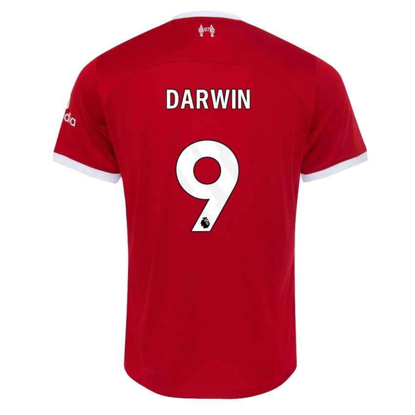 Kinderen Darwin Nunez #9 Rood Thuisshirt Thuistenue 2023/24 T-Shirt België