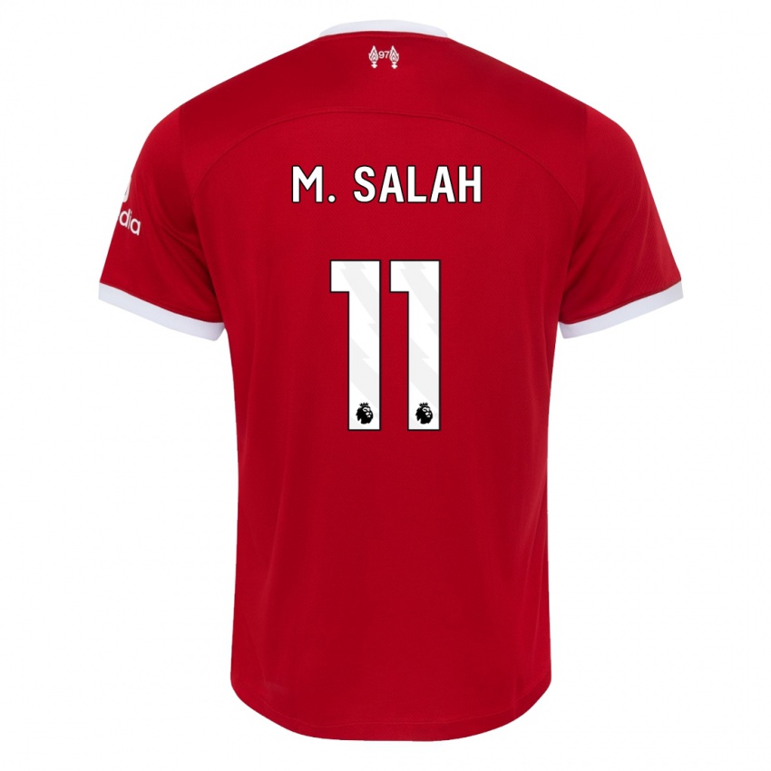 Kinder Mohamed Salah #11 Rot Heimtrikot Trikot 2023/24 T-Shirt Belgien