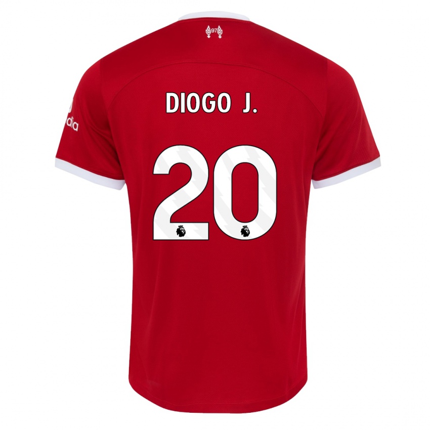 Kinderen Diogo Jota #20 Rood Thuisshirt Thuistenue 2023/24 T-Shirt België
