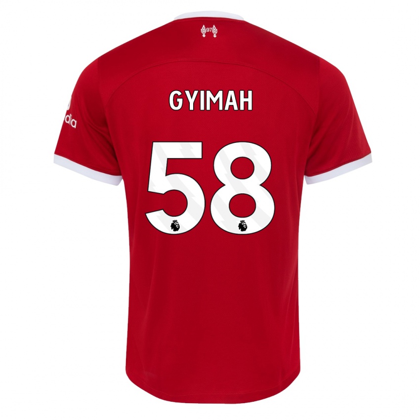 Kinder Francis Gyimah #58 Rot Heimtrikot Trikot 2023/24 T-Shirt Belgien