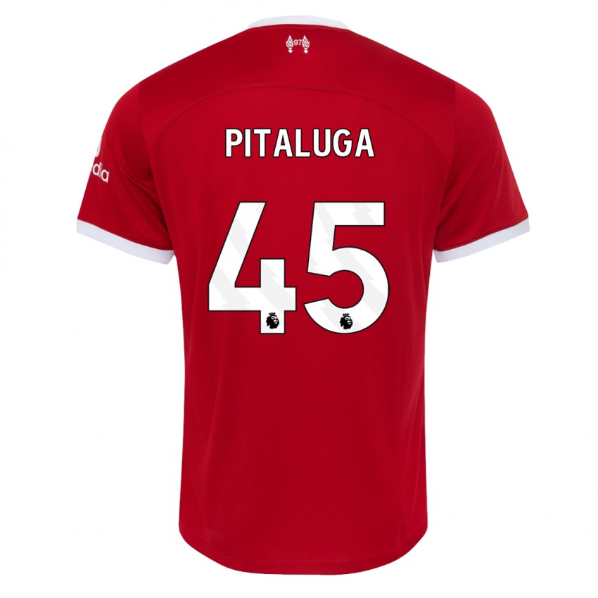 Kinder Marcelo Pitaluga #45 Rot Heimtrikot Trikot 2023/24 T-Shirt Belgien