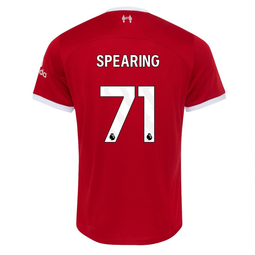 Kinderen Jay Spearing #71 Rood Thuisshirt Thuistenue 2023/24 T-Shirt België