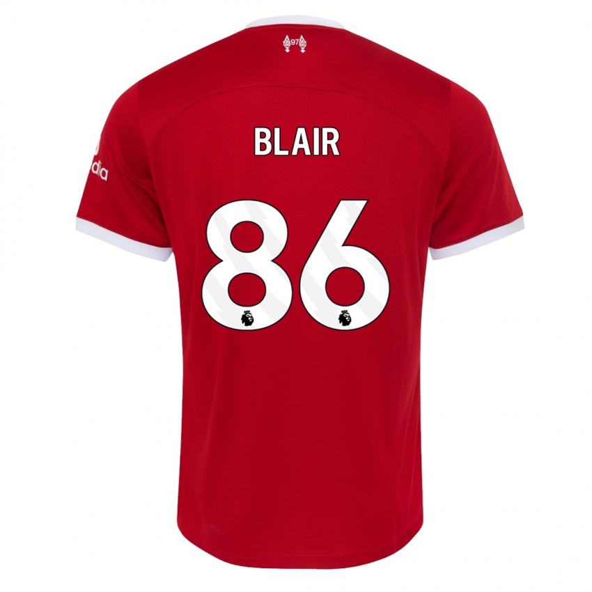 Enfant Maillot Harvey Blair #86 Rouge Tenues Domicile 2023/24 T-Shirt Belgique