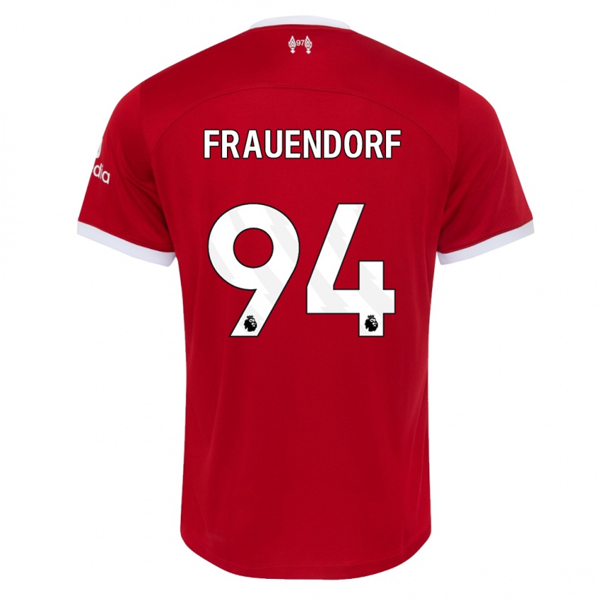 Kinder Melkamu Frauendorf #94 Rot Heimtrikot Trikot 2023/24 T-Shirt Belgien
