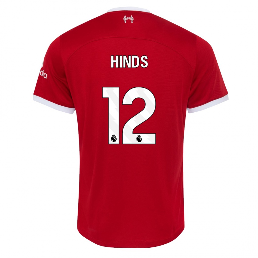 Kinderen Taylor Hinds #12 Rood Thuisshirt Thuistenue 2023/24 T-Shirt België