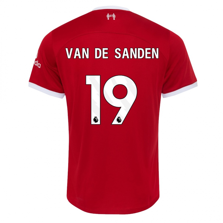 Kinderen Shanice Van De Sanden #19 Rood Thuisshirt Thuistenue 2023/24 T-Shirt België