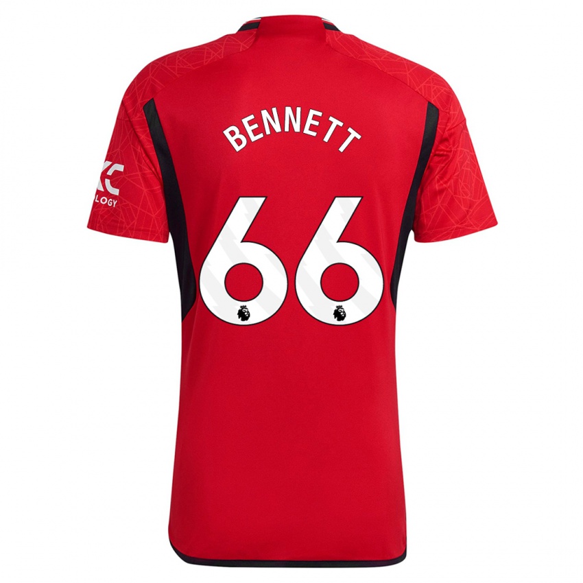Kinder Rhys Bennett #66 Rot Heimtrikot Trikot 2023/24 T-Shirt Belgien