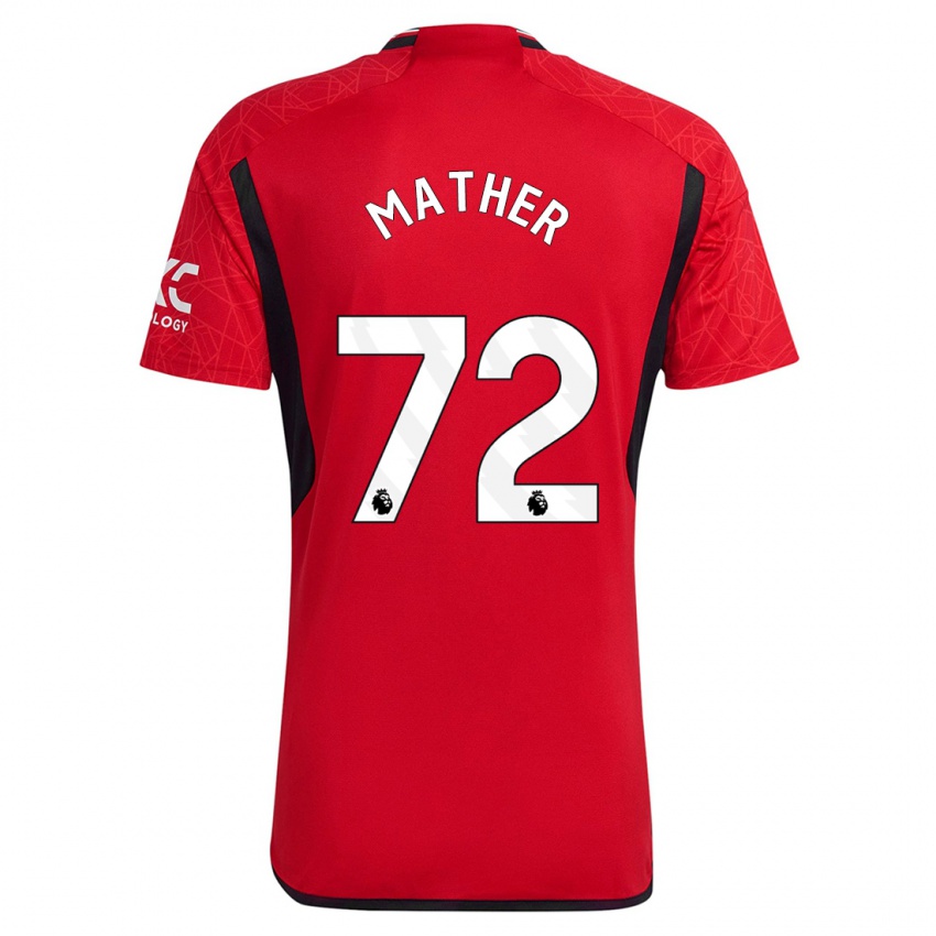 Enfant Maillot Sam Mather #72 Rouge Tenues Domicile 2023/24 T-Shirt Belgique