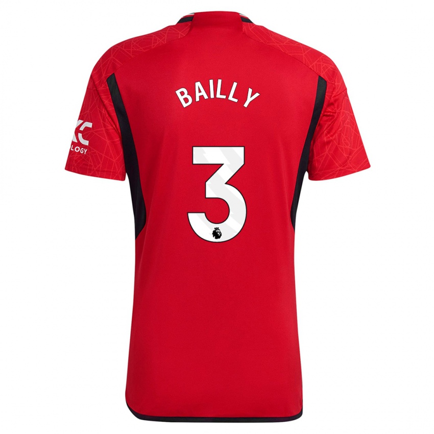Kinder Eric Bailly #3 Rot Heimtrikot Trikot 2023/24 T-Shirt Belgien