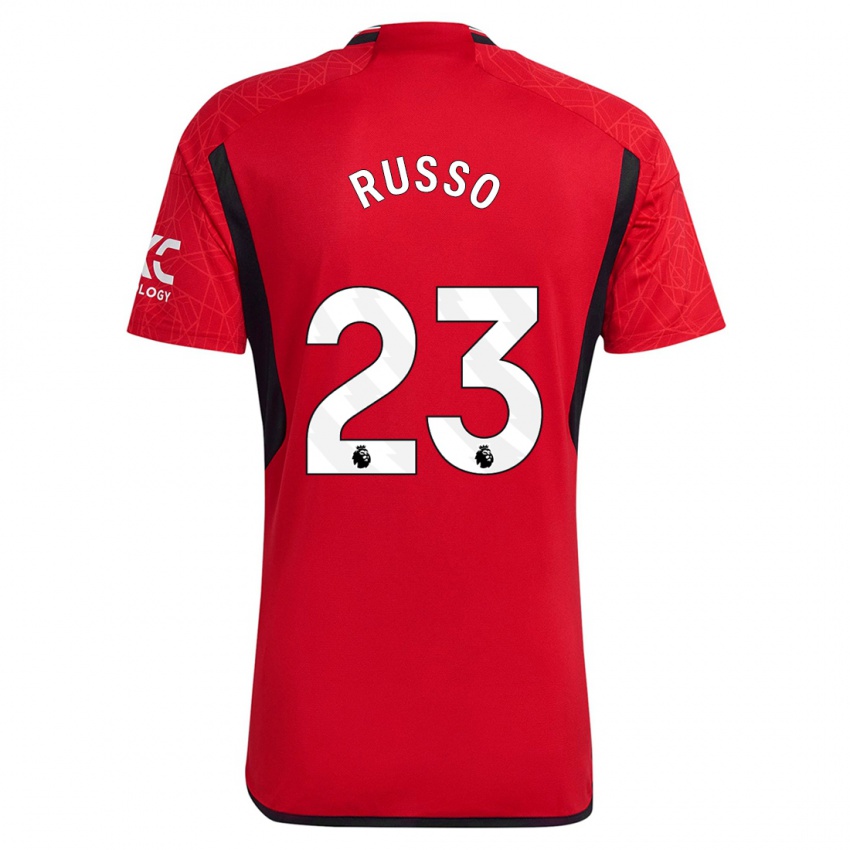 Kinder Alessia Russo #23 Rot Heimtrikot Trikot 2023/24 T-Shirt Belgien