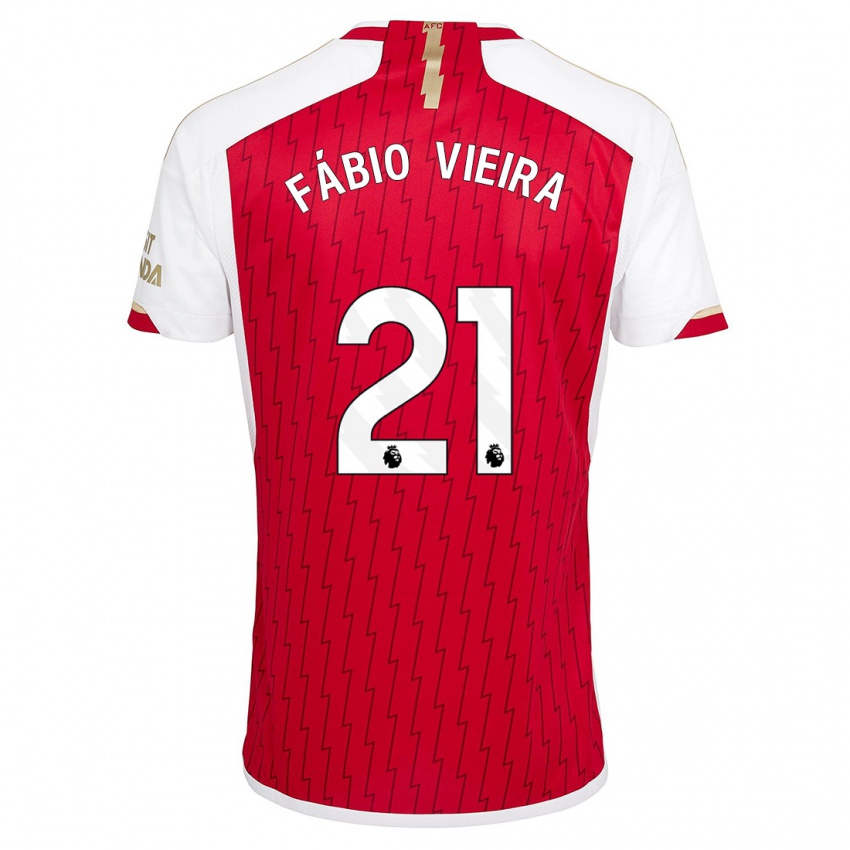Kinderen Fabio Vieira #21 Rood Thuisshirt Thuistenue 2023/24 T-Shirt België